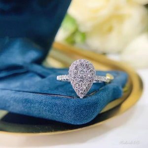 Diamond Pear Engagement Ring