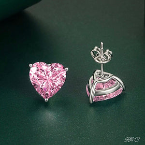 Collection - ALEXANDER PINK LUSH Heart Earrings