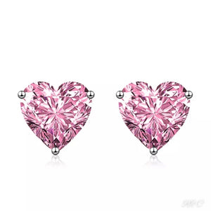 Collection - ALEXANDER PINK LUSH Heart Earrings