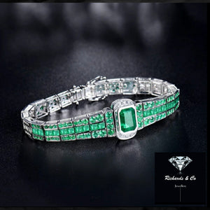 Emerald & Diamond Bracelet