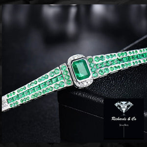 Emerald & Diamond Bracelet