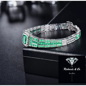 Emerald & Diamond Bracelet