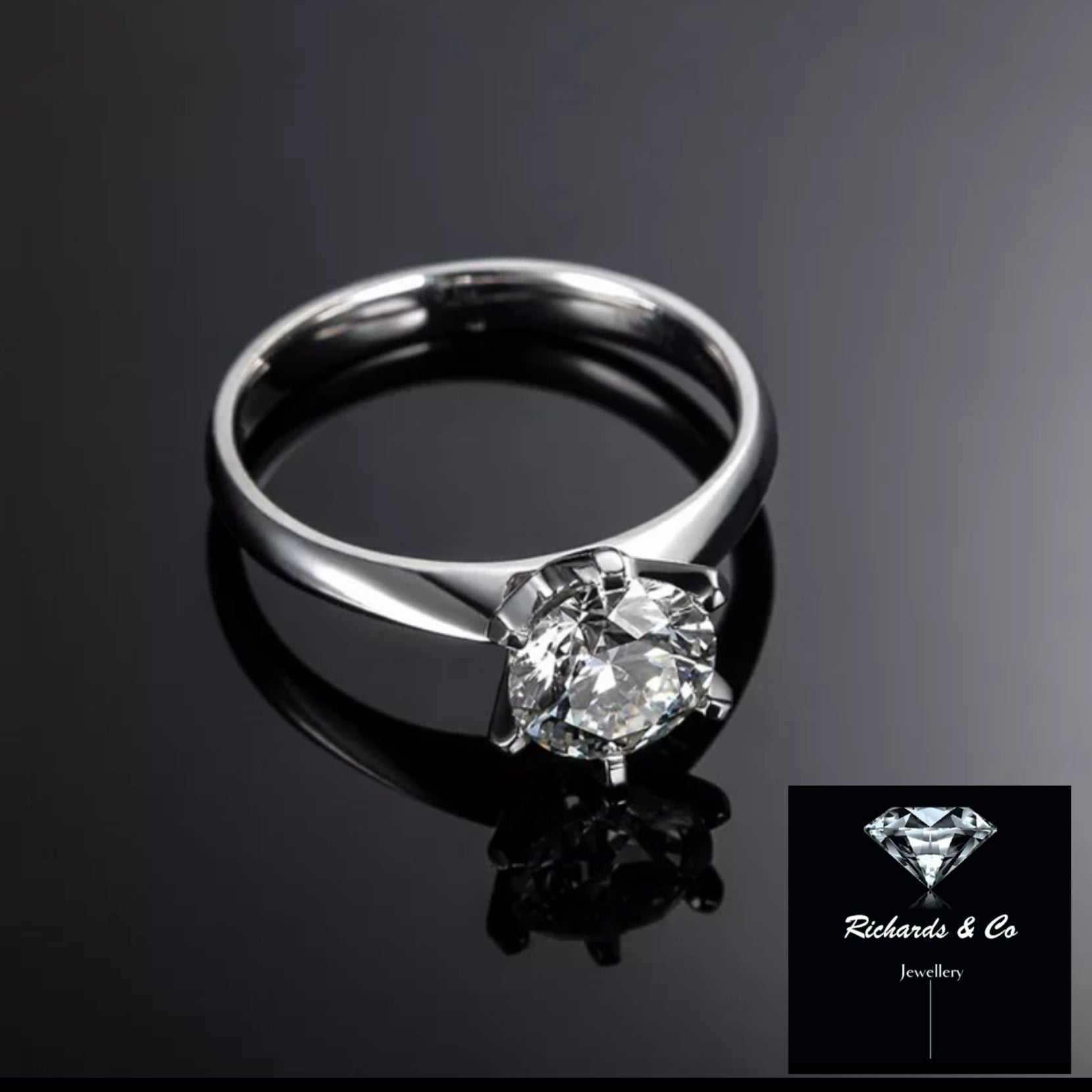 Solitaire Diamond Engagement Ring