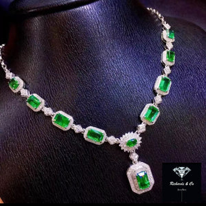 Emerald & Diamond Necklace