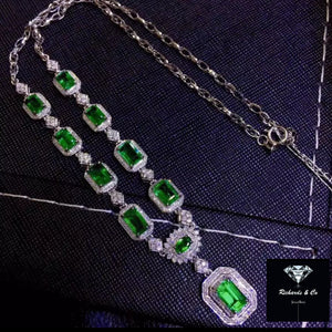 Emerald & Diamond Necklace