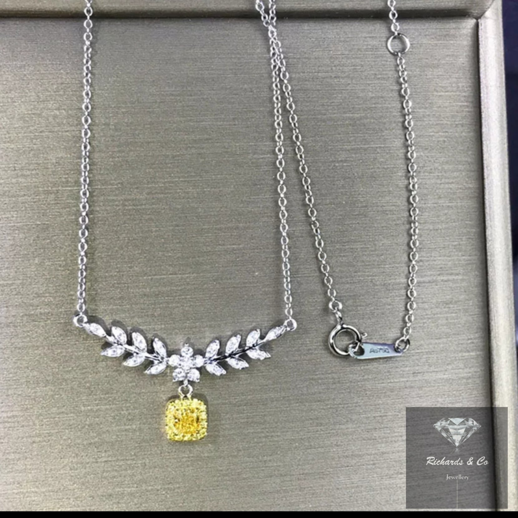 Yellow Diamond Necklace