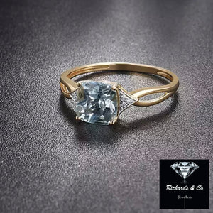 Diamond & Topaz Ring