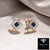 Sapphire & Diamond Stud Earrings