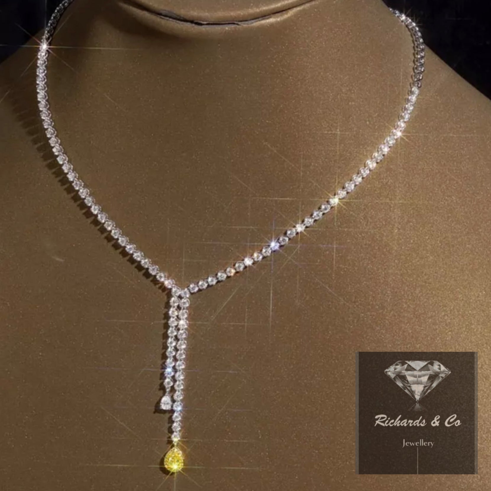 Fancy Diamond Necklace | ninathejewel