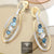 Yellow Gold Earrings Multi - Gemstone