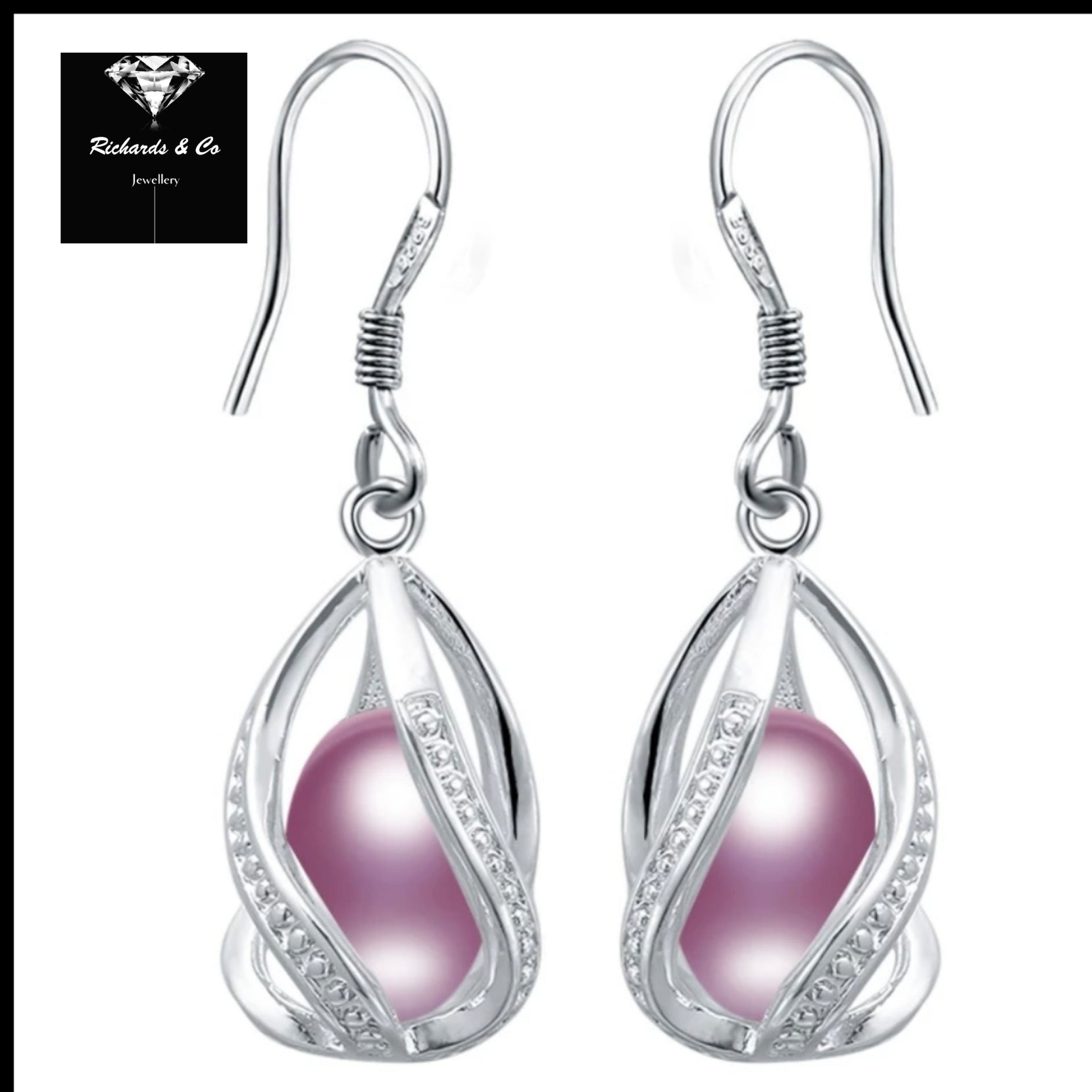 Pearl Drop Silver Earrings