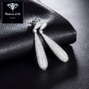 Exquisite Diamond Drop Earrings