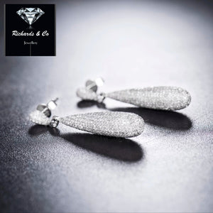 Exquisite Diamond Drop Earrings