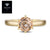 Morganite & 18K Yellow Gold Ring