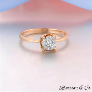 Diamond / Engagement Rose Gold Ring