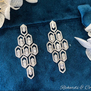 Luxury Natural Diamond Drop Earrings