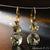 COLLECTION - Good Fortune / Green Amethyst 14K Yellow Gold Drop Earrings