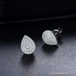 Diamond Pear Earrings