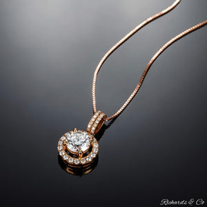 Diamond Necklace 18K Rose Gold