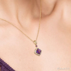 Our Amethyst Necklace / Pendant & Diamond Collection